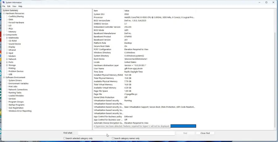 Verifying Hyper-V Support
