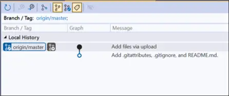 View git repository with branches
