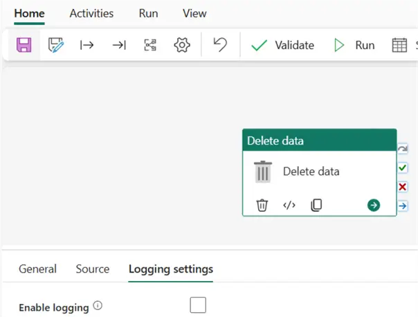 Logging settings