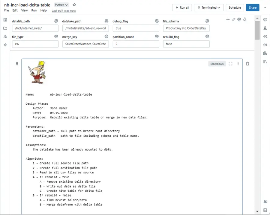 Databricks Dataframes - Incremental delta table load.