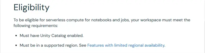 Databricks Dataframes - unity catalog has serverless compute.