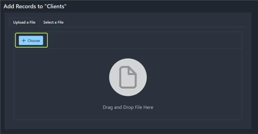 add records to empty table 