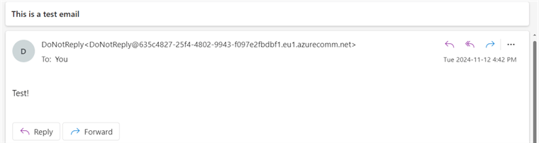 email received!