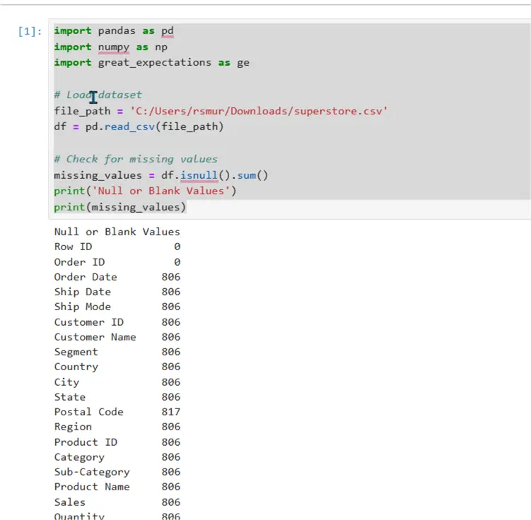 Missing Values