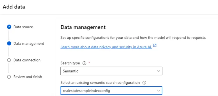SearchType Select Semantic search type