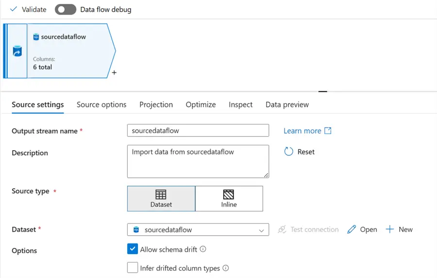 Create Dataset Source