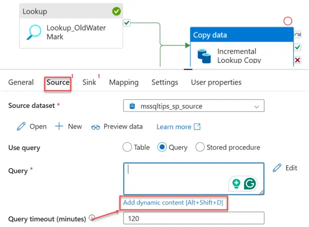 Source Copy Query