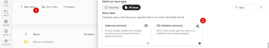 Creating Database