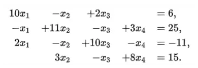 System of linear equations