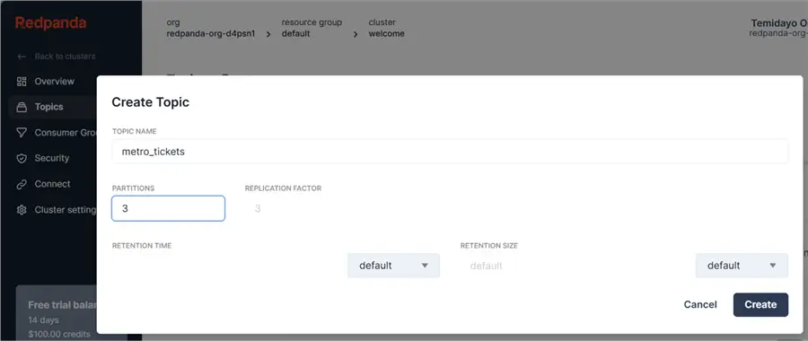 Create Topic and Partition