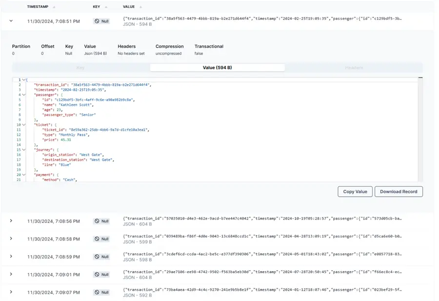Topic Generated from Producers in Redpanda
