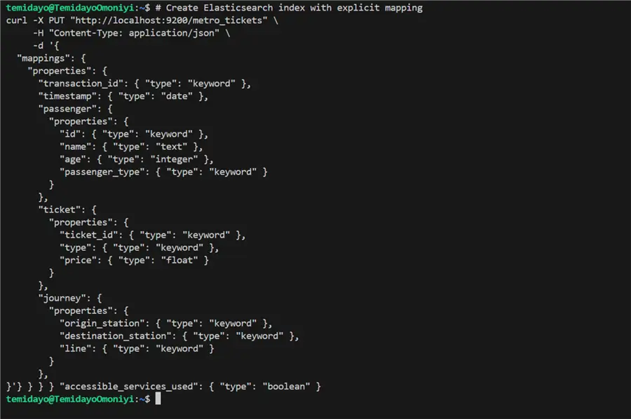 Create ElasticSearch Index