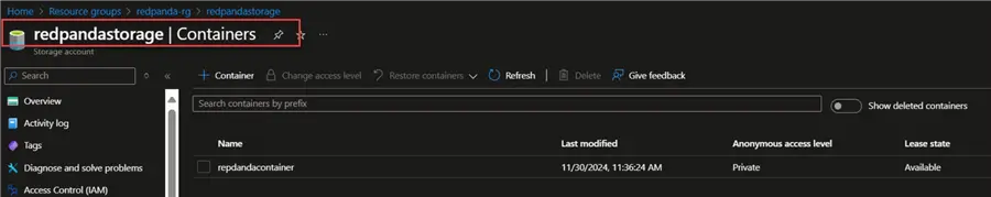 Adls Created Via PowerShell