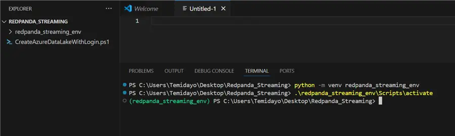 Create Python Environment Variable