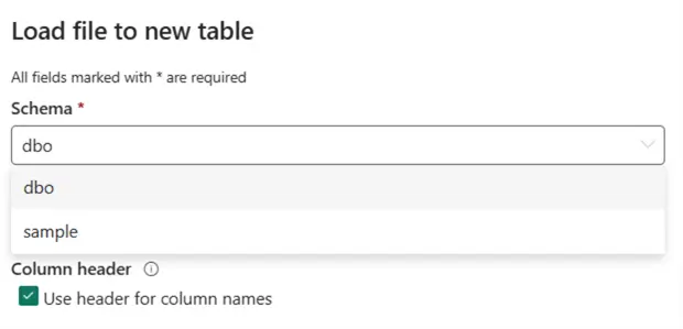test schema is missing in lakehouse