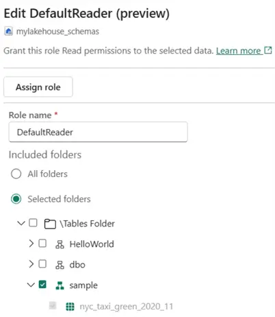 rbac security and schemas in the lakehouse