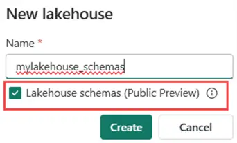 enable lakehouse schemas