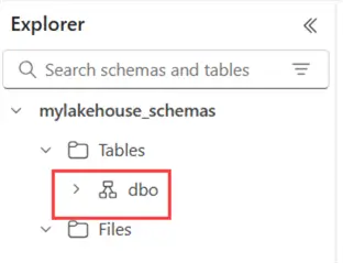 default dbo schema