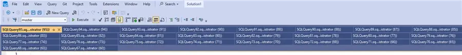 Multiple-row tab layout