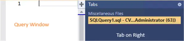 Place Tabs on the Right