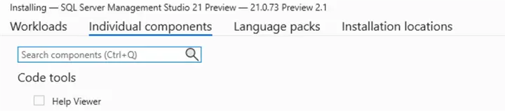 help viewer in individual components