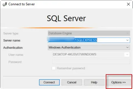 Authentication options