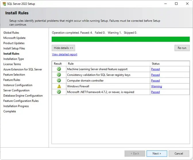 Check Install Rules