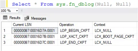 Checkpoint Result
