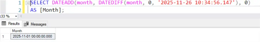 truncate month and quarter dates