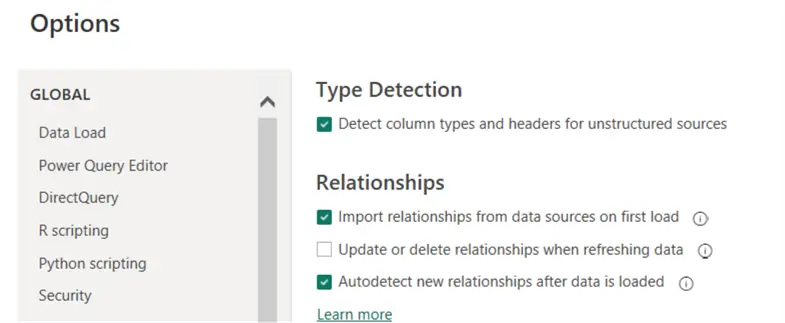 auto detect relationships