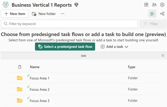 WorkspaceDesign Sample workspace design with folders