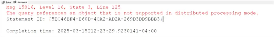 Error Message