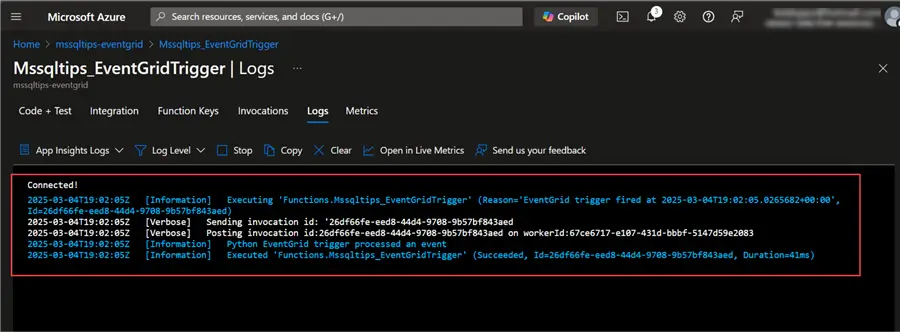 Azure Function Event Grid Trigger Example and HTTP Post Request