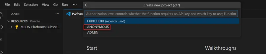 Azure Function Event Grid Trigger Example and HTTP Post Request