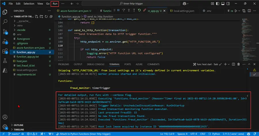 Azure Function Event Grid Trigger Example and HTTP Post Request