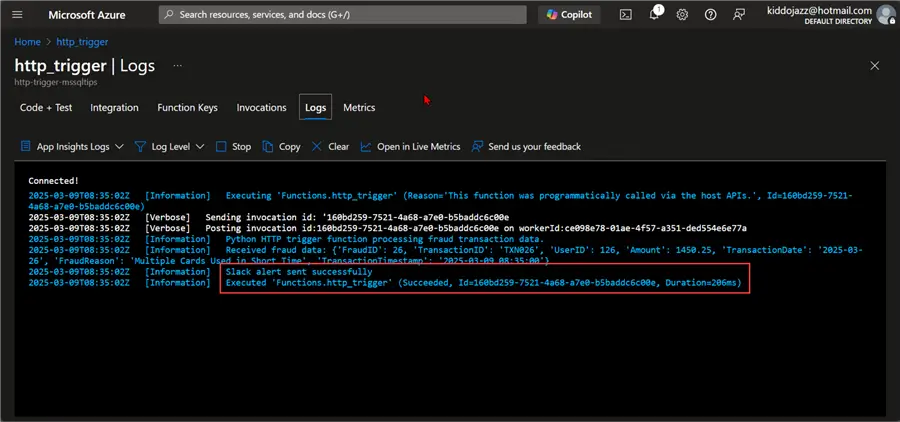 Azure Function Event Grid Trigger Example and HTTP Post Request