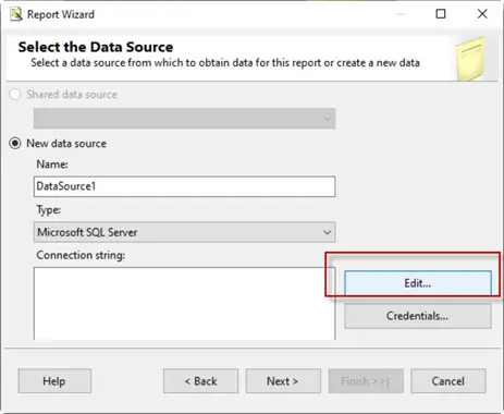 select data source
