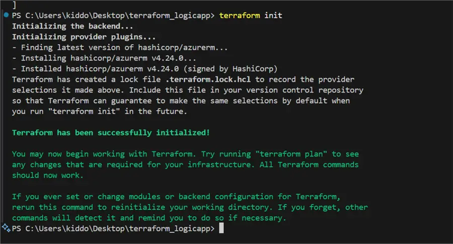 Terraform init