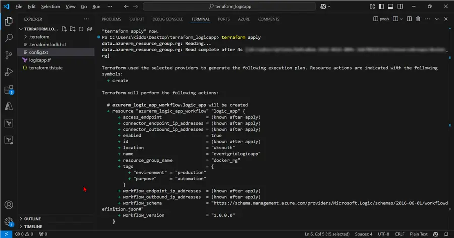 Terraform Apply