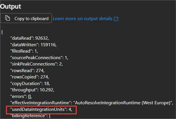 DIU equals to 4 in output