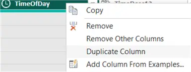 duplicate column