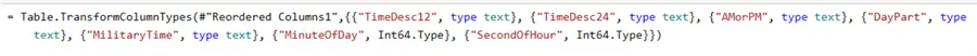 change data types
