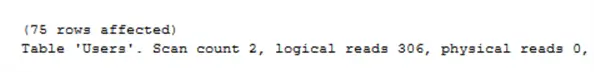 SSMS logical reads