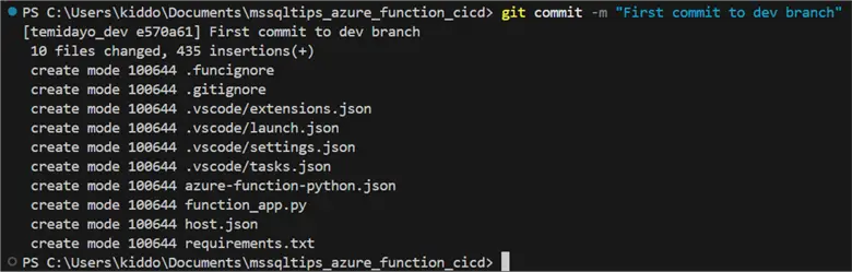 git commit