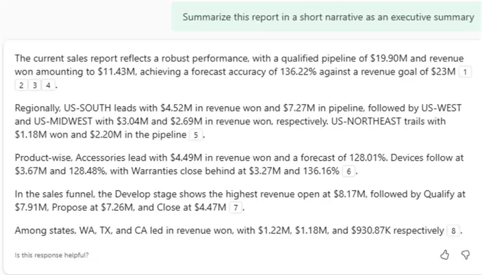 copilotsummary copilot summarizing data 