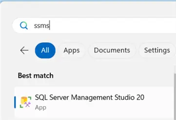 open ssms