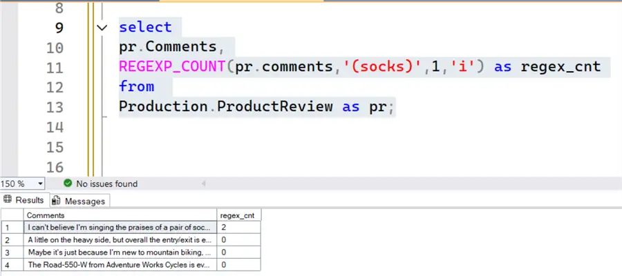 regexp_count select 1
