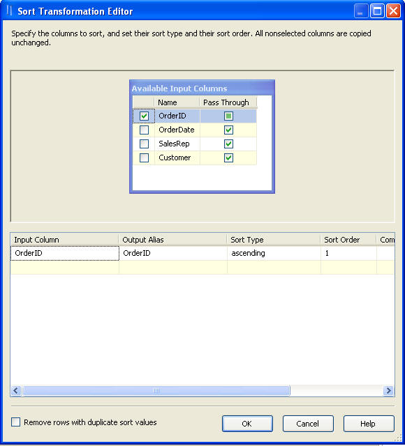 order id