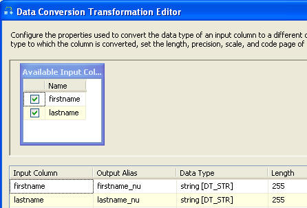 transformation editor
