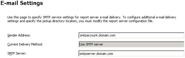 email settings